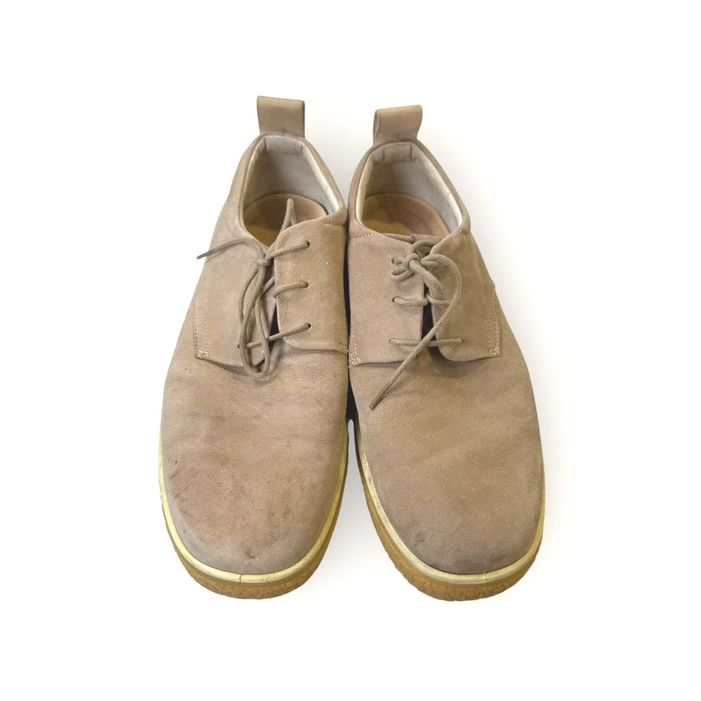 ECCO Mens Leather Casual Dress Shoes, Lace-Up, Size US 11 EU 45,‎ Beige